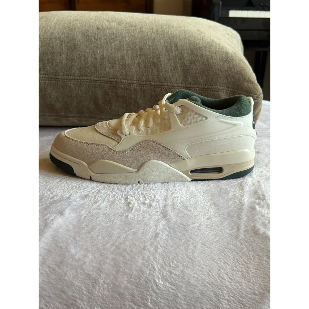 Air Jordan 4 RM Light Cream Midnight Green FQ7939-105 Mens Size 11.5 Low Sneaker